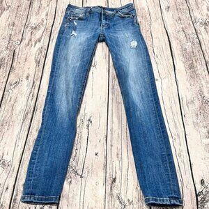 KFTK Mia Toothpick Distressed Skinny jeans size 0